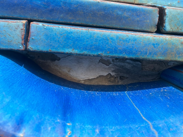 経年劣化した漆喰・別箇所